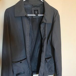 Volcom Men’s medium bomber jacket (grey)